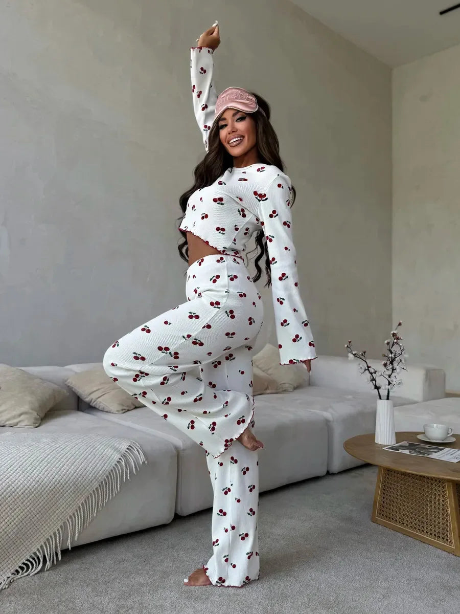 Heart and Cherry Pyjama Set