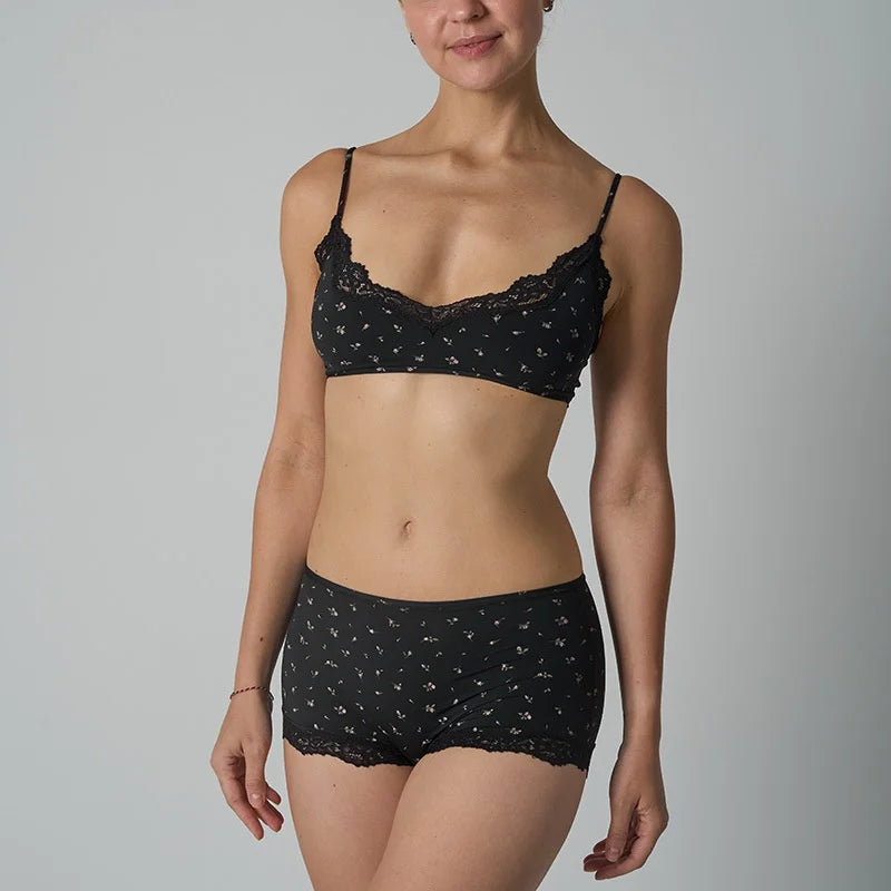 Lace Strap Tank Top and Short Sets