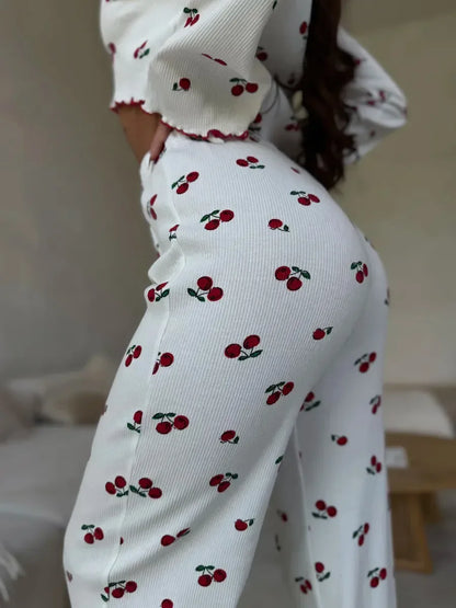 Heart and Cherry Pyjama Set