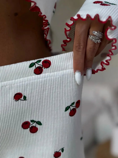 Heart and Cherry Pyjama Set