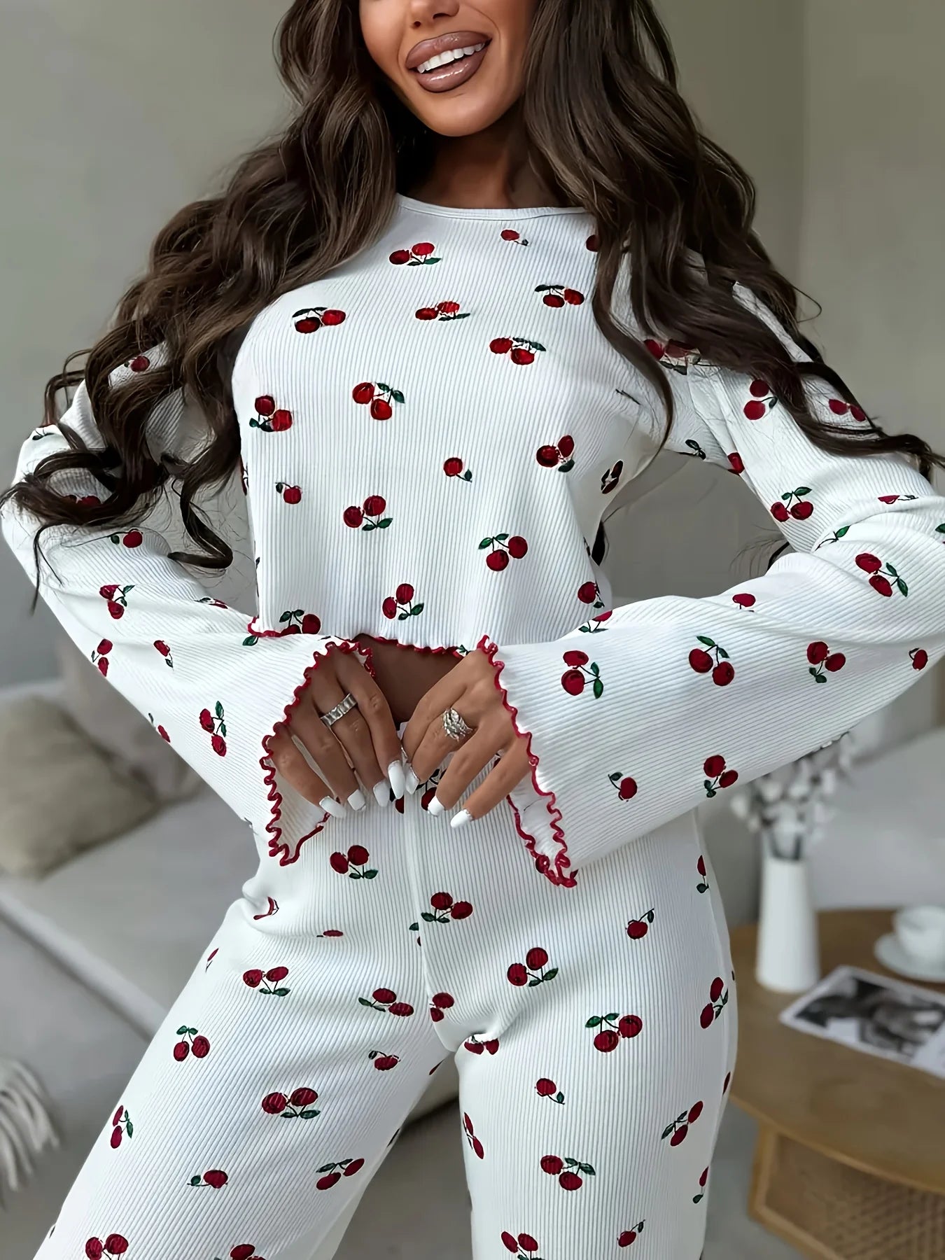Heart and Cherry Pyjama Set