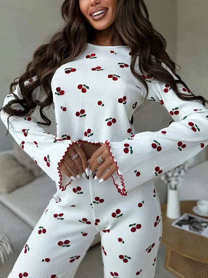 Heart and Cherry Pyjama Set