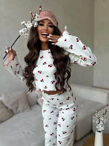 Heart and Cherry Pyjama Set