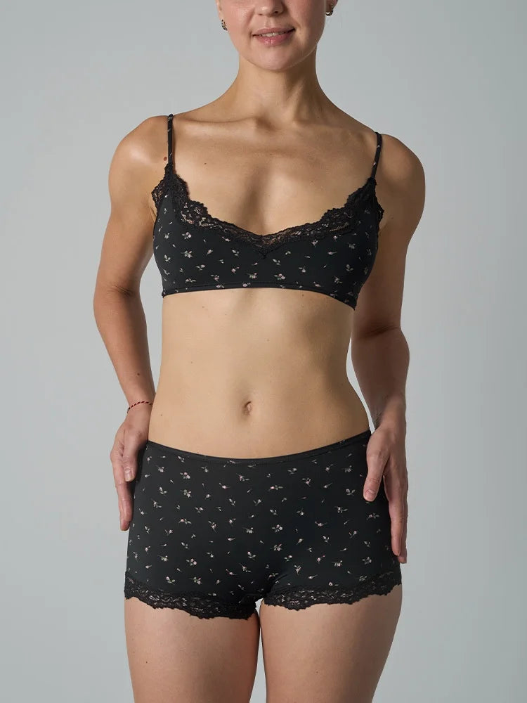 Lace Strap Tank Top and Short Sets