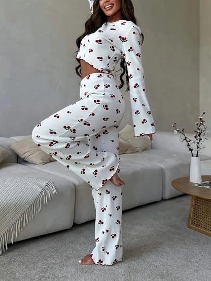 Heart and Cherry Pyjama Set