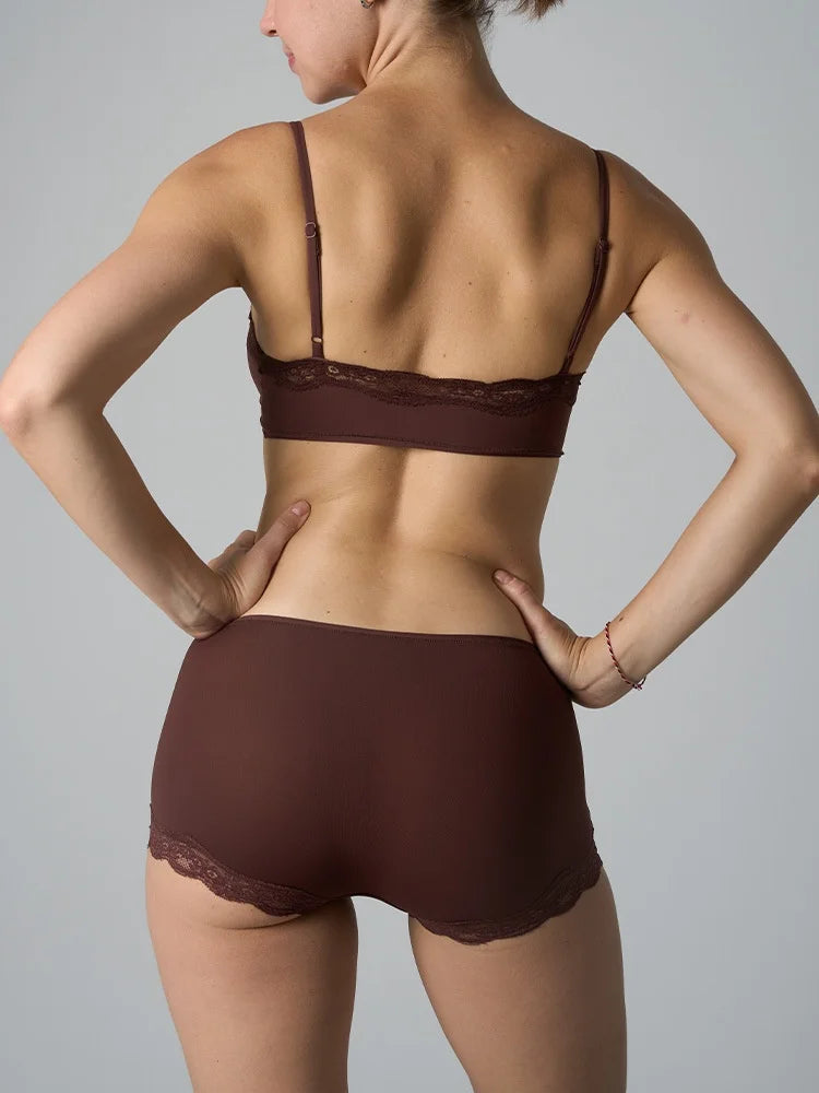 Lace Strap Tank Top and Short Sets