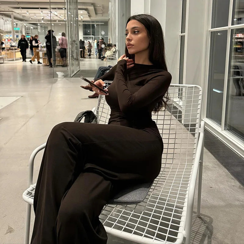 Casual Trousers and Long Sleeve Set