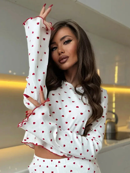 Heart and Cherry Pyjama Set