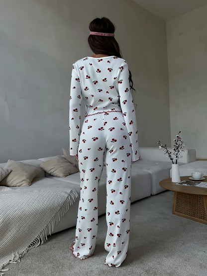 Heart and Cherry Pyjama Set