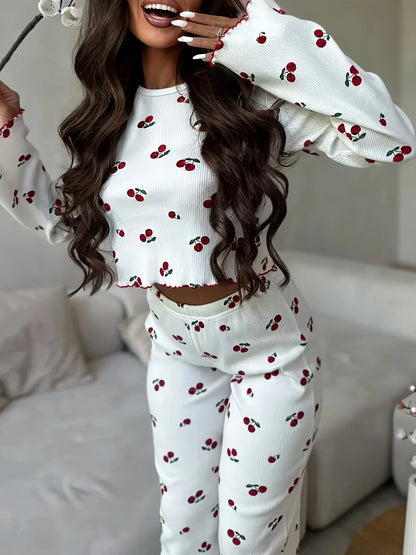 Heart and Cherry Pyjama Set