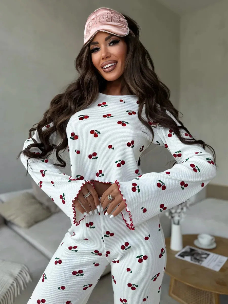 Heart and Cherry Pyjama Set