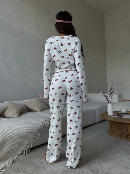 Heart and Cherry Pyjama Set