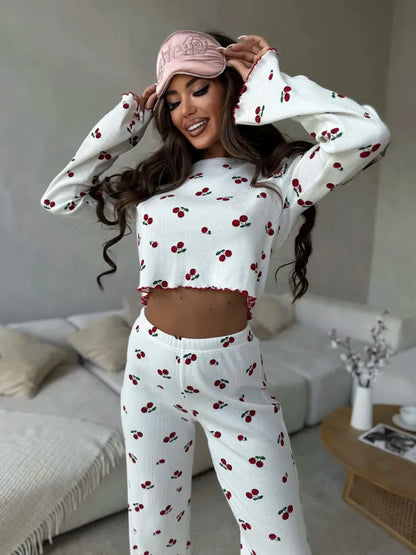 Heart and Cherry Pyjama Set