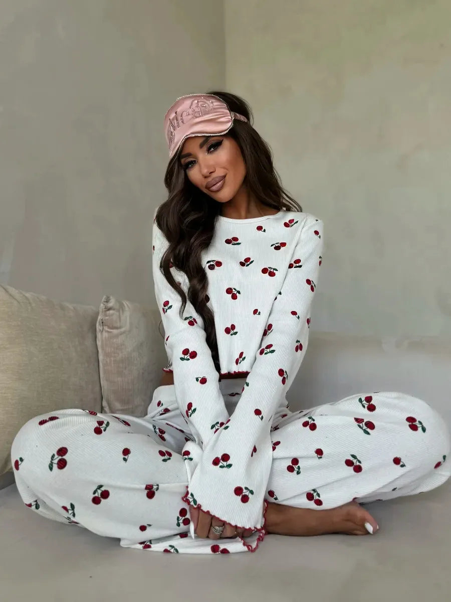 Heart and Cherry Pyjama Set