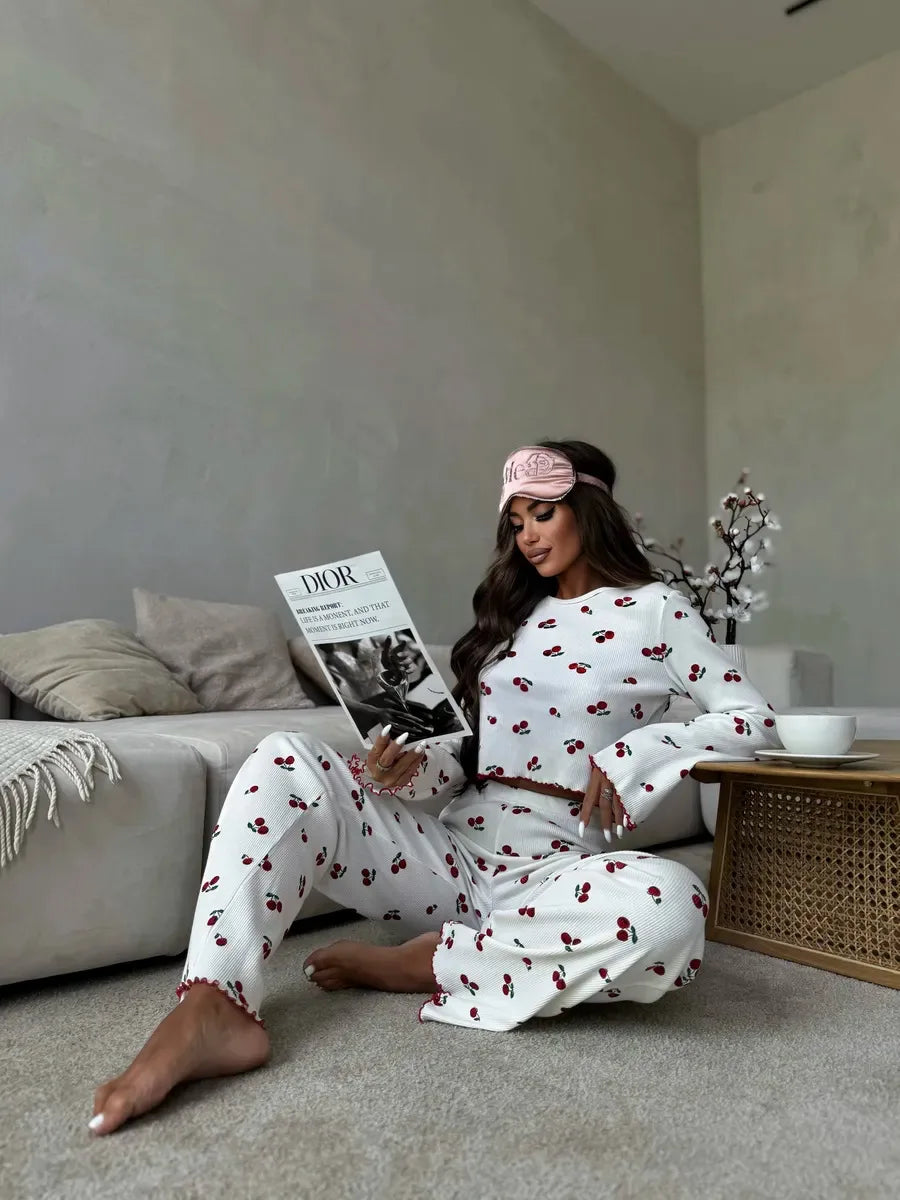 Heart and Cherry Pyjama Set